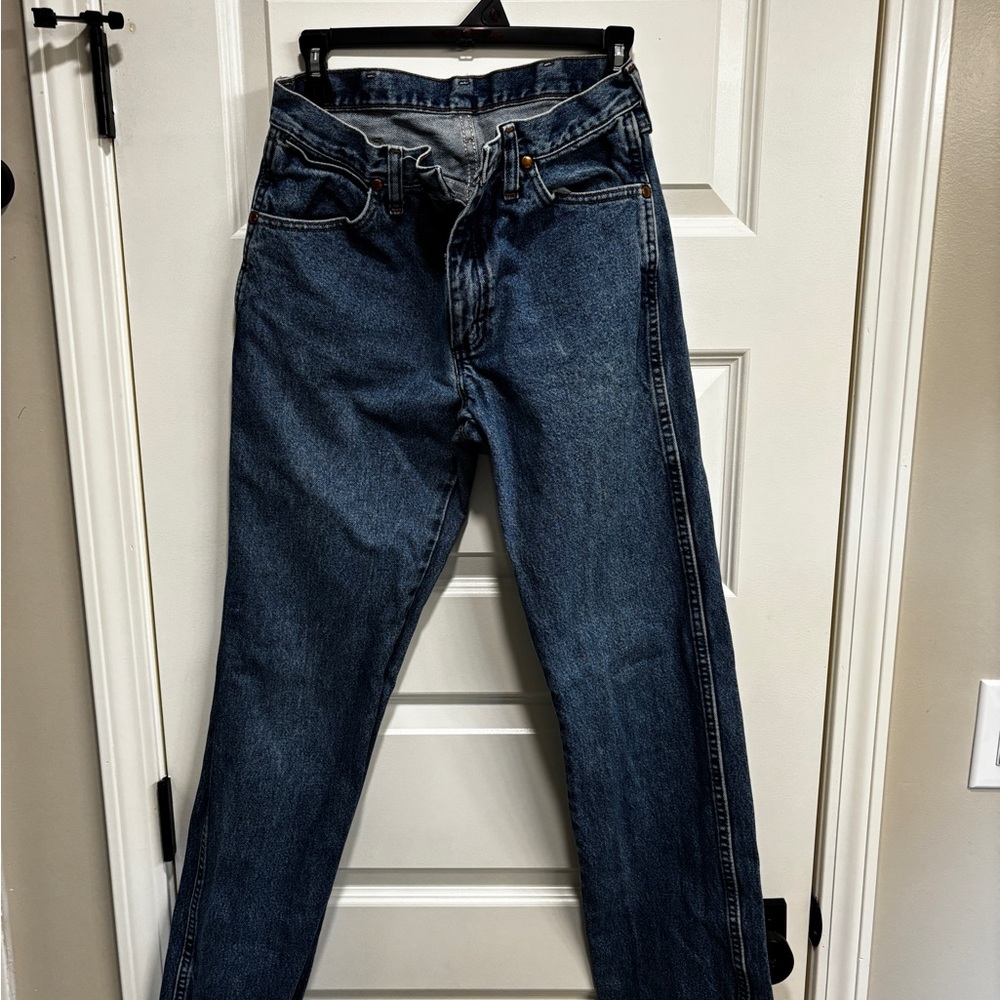 Wrangler Dark Blue Straight Jeans